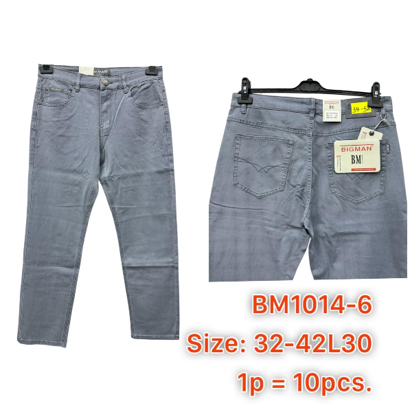 Spodnie męskie jeans Roz 32-42, 1 Kolor .Paczka 10 szt